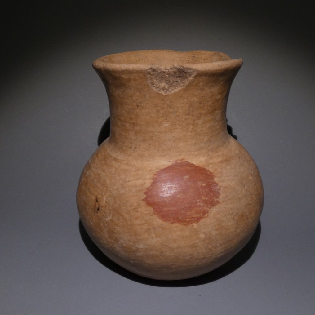 Κολίμα, δυτική ακτή του Μεξικού. Terracotta Γυάλινο δοχείο. Ύψος 11 εκ. Άδεια εισαγωγής Ισπανίας. 100 π.Χ. - 250 μ.Χ. #4.3