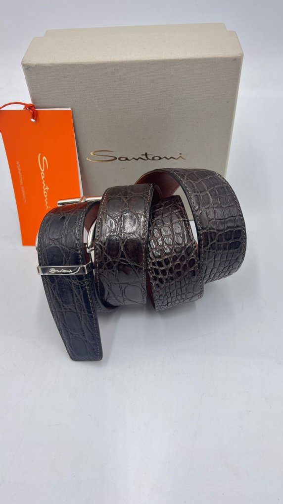 Santoni - Santoni exclusive alligatore belt new luxury line - Bælte #1.0