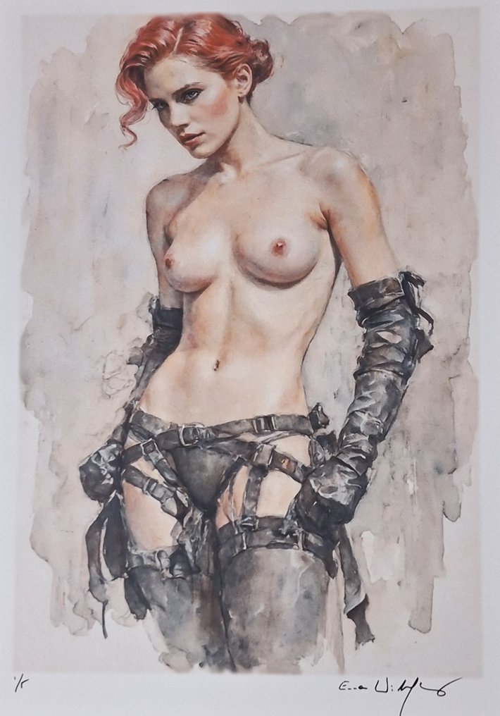 Black Widow - Vintage Pin Up edition by Emma Wildfang - Large size #2.1