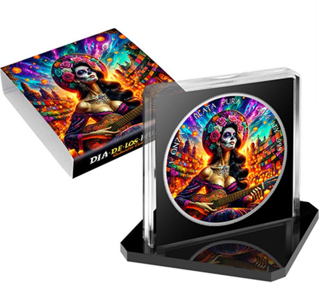 墨西哥. 1 Onza 2024  Dia de los Muertos , 1 Oz (.999) #1.0