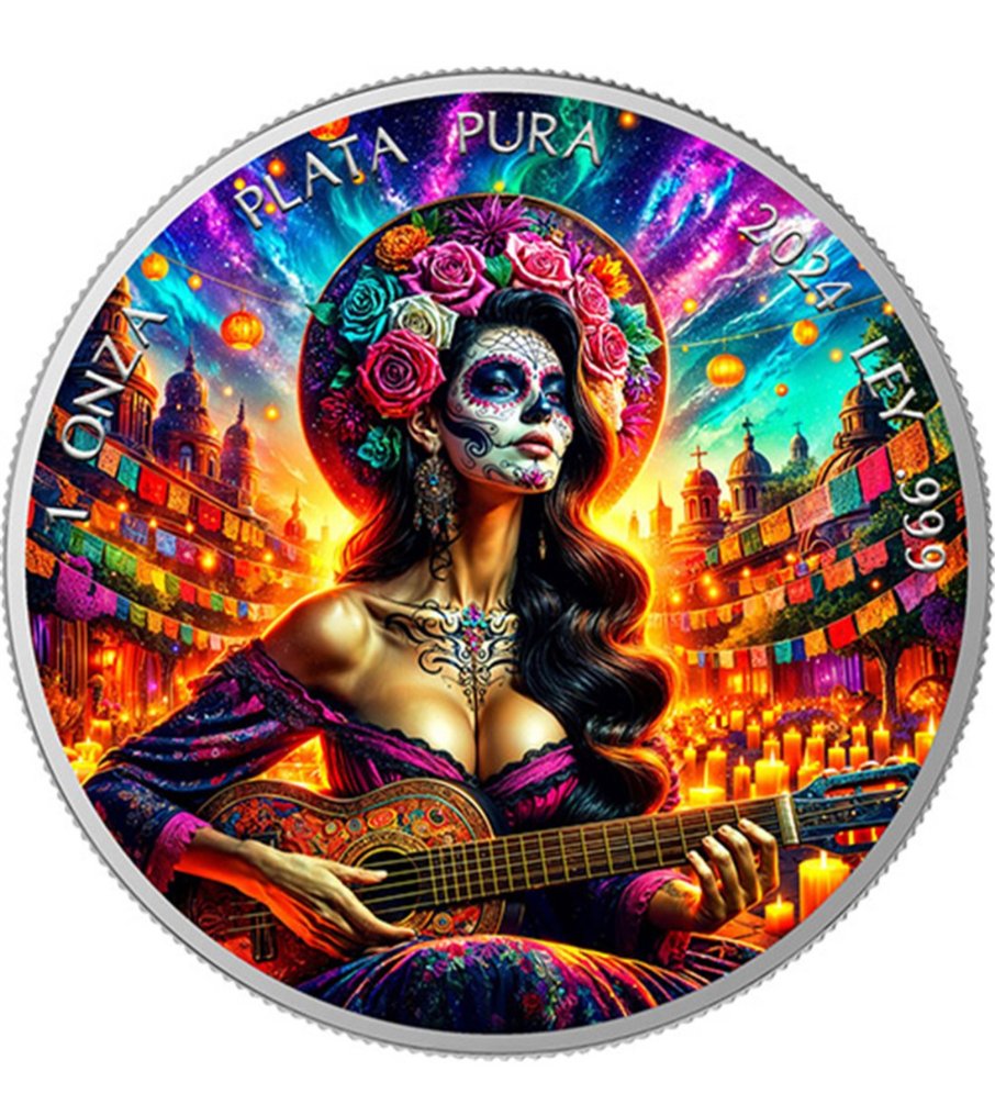 墨西哥. 1 Onza 2024  Dia de los Muertos , 1 Oz (.999) #2.1