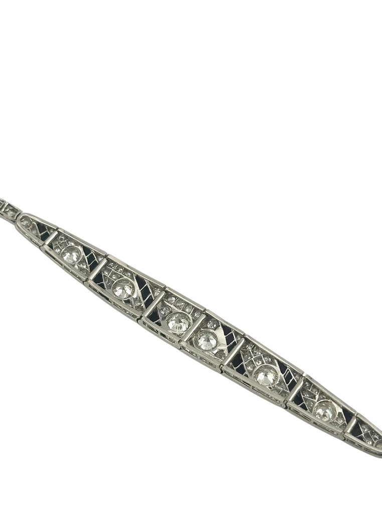 Βραχιόλι - 18 καράτια Βραχιόλι από 18K λευκόχρυσο σε στυλ Art Deco με διαμάντια 6.0 καρατίων., Λευκός χρυσός - 6.00ct. tw. Διαμάντι (Φυσικό) #3.2