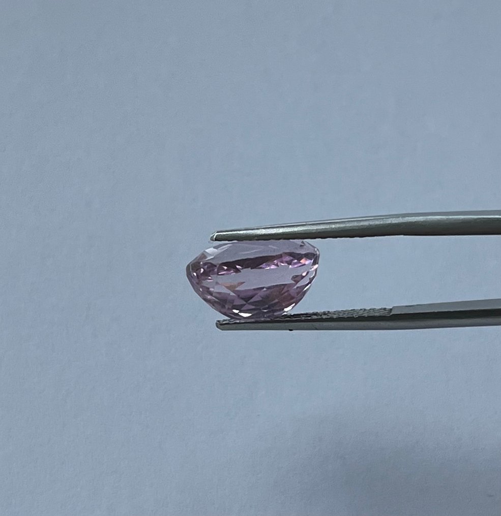 1 pcs Ροζ, Μωβ Κουνζίτης - 7.12 ct - Instituto Gemólogico Español (IGE) #4.3