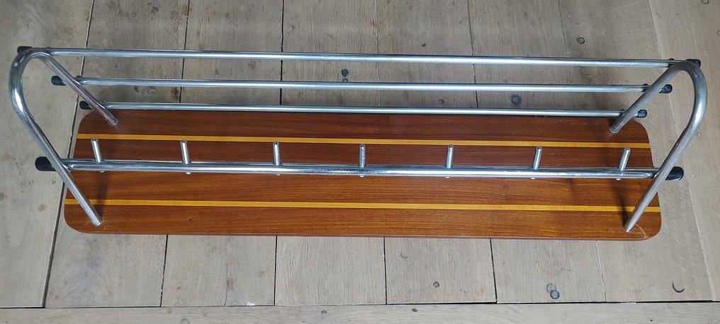 Garderobe - Chrom, Teakholz #1.0