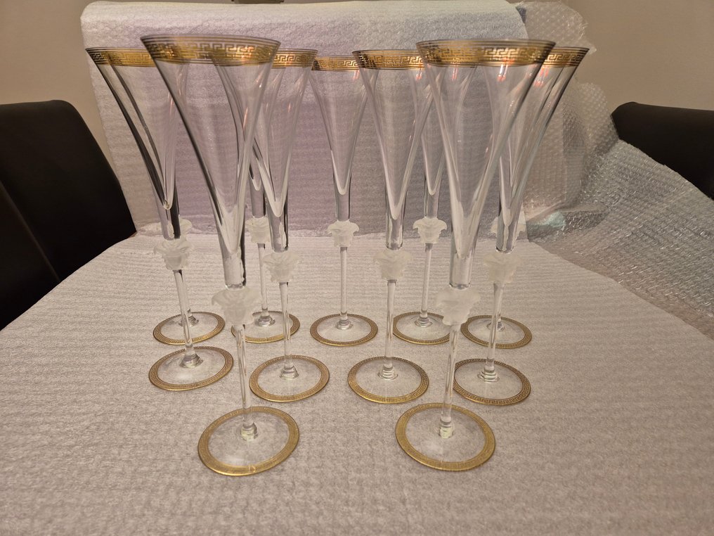 Rosenthal - Versace - Drinking set (11) - Glass - Set 11 glasses of Versace #1.0