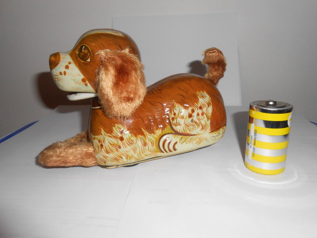 定番の冬ギフト Alps - Tin toy - Battery Operated Dog, Unboxed - 1950-1960 電気仕掛け