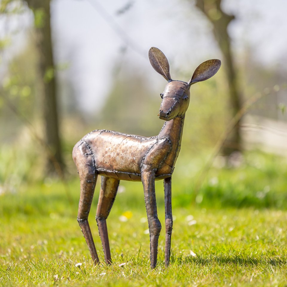 Υπαίθριο γλυπτό, Metalen hert - 450 mm - Μέταλλο - 2022 #1.0