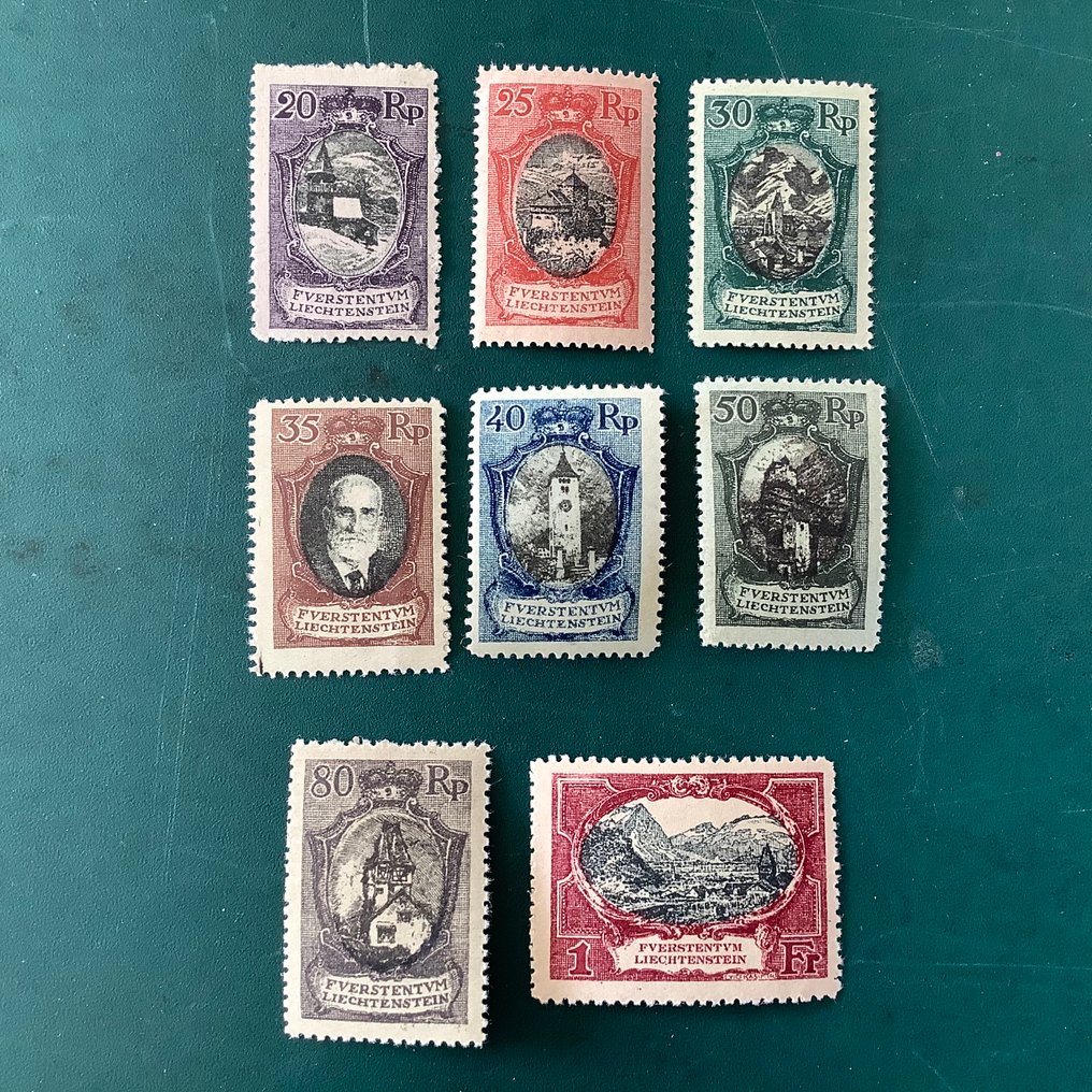 Liechtenstein 1921 - Maisemat - Michel 53/60 #1.0