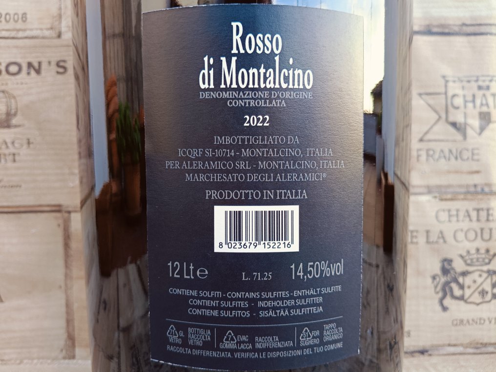 2022 Marchesato degli Aleramici, Rosso di Montalcino - Τοσκάνη DOC - 1 Belshazzar (12,0L) #3.2