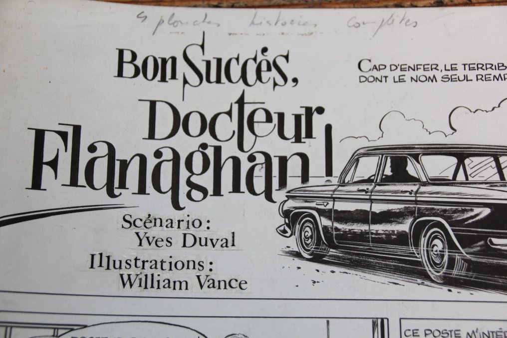 Vance, William - 4 Original page - Tintin (magazine) - Bon Succès, Docteur Flanaghan! - 1963 #2.1