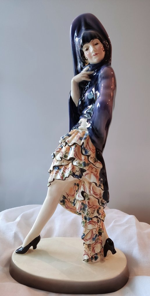 Goldscheider - 小塑像 - Josef LORENZL (1892-1950) - 瓷器 #1.0