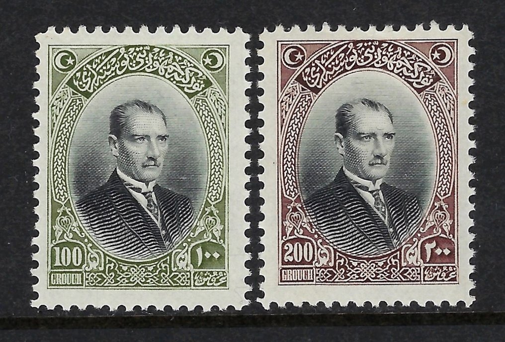 Türkiye 1926 - Mustapha Kemal Pacha 100gr & 200gr - Yvert Tellier N. 707/708 #1.0