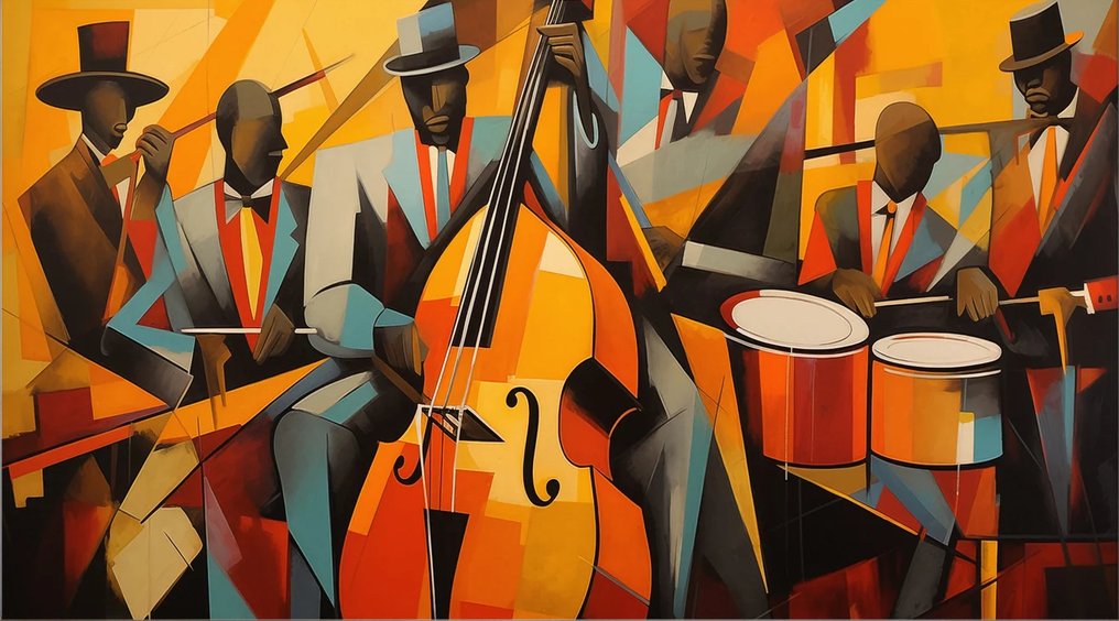 CREATIVE_HUB - Jazz club in cubism style #1.0