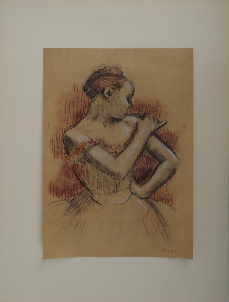 Edgar Degas (1834-1917) - Danseuse rattachant son tutu #1.0