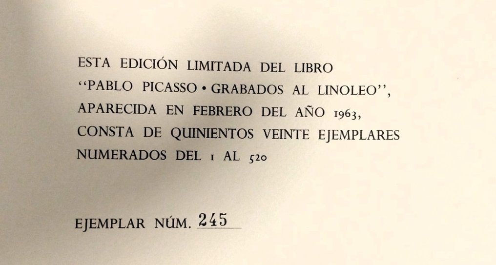 Pablo Picasso (1881-1973) - Mujer desnuda - Linocut 1963 #2.1
