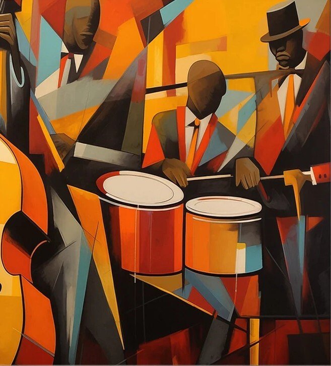 CREATIVE_HUB - Jazz club in cubism style #2.1