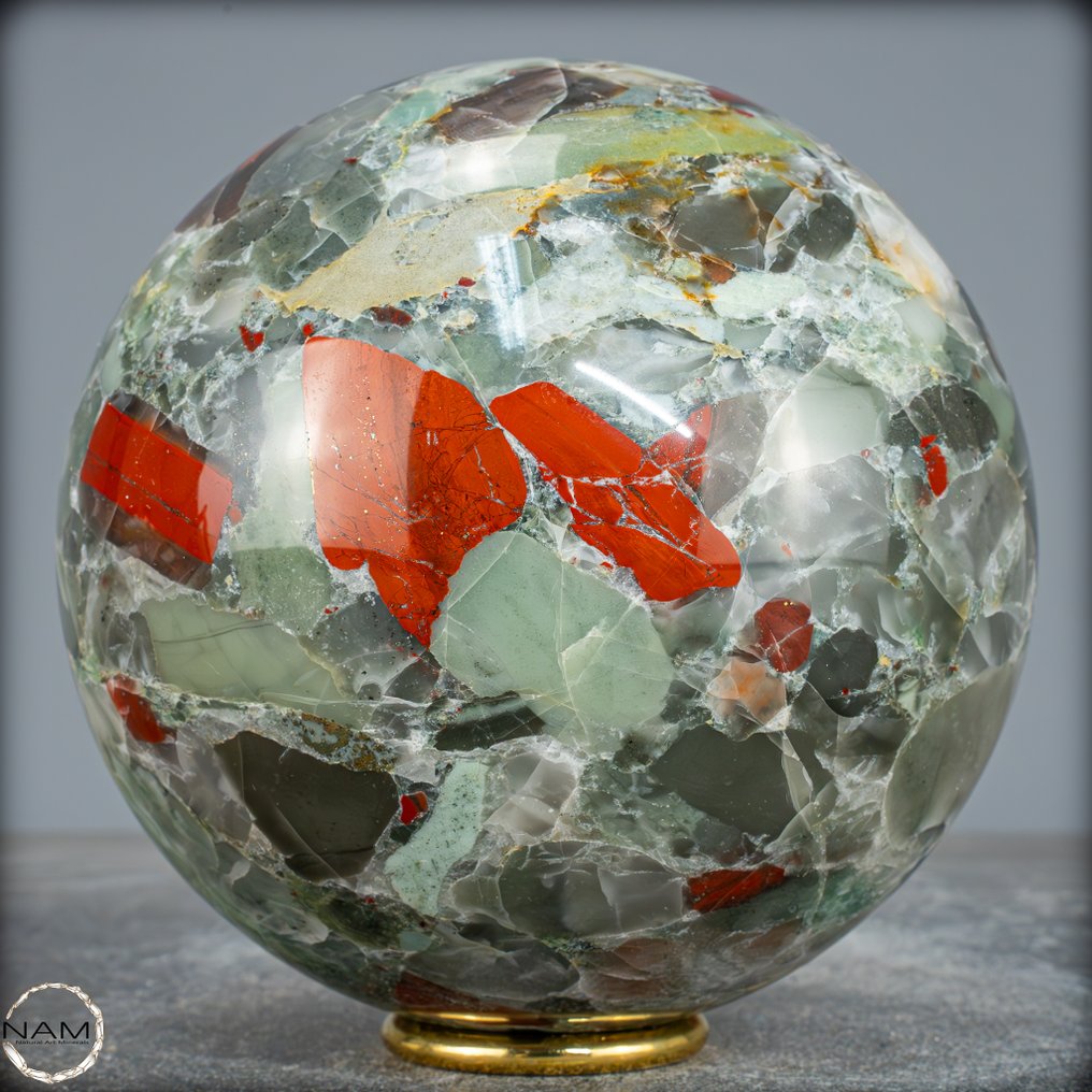 非常罕见的一流品质龙血玉髓 来自非洲的球体- 2959.58 g #3.2