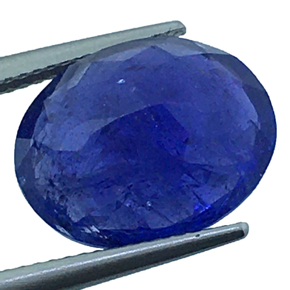 没有保留价 - 1 pcs  蓝色 坦桑石  - 9.90 ct - 安特卫普宝石检测实验室（ALGT） - 浓烈的蓝色 #1.0