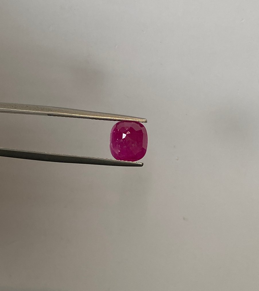 沒有保留價 - 1 pcs  紅色 紅寶石  - 3.85 ct - Bellerophon Gemlab - 稀有缅甸无加热红宝石 #4.3
