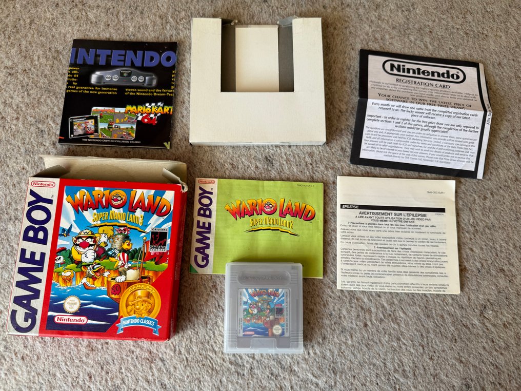 Nintendo - Gameboy - Wario Land: Super Mario Land 3 FAH Euro UK - Videospiel - In Originalverpackung #2.1