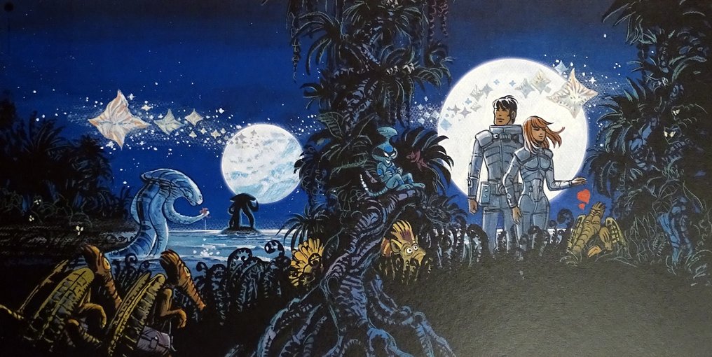 Mézières, Jean-Claude - 1 Offset Print - Valerian et Laureline - Les Habitants du ciel - 2017 #1.0