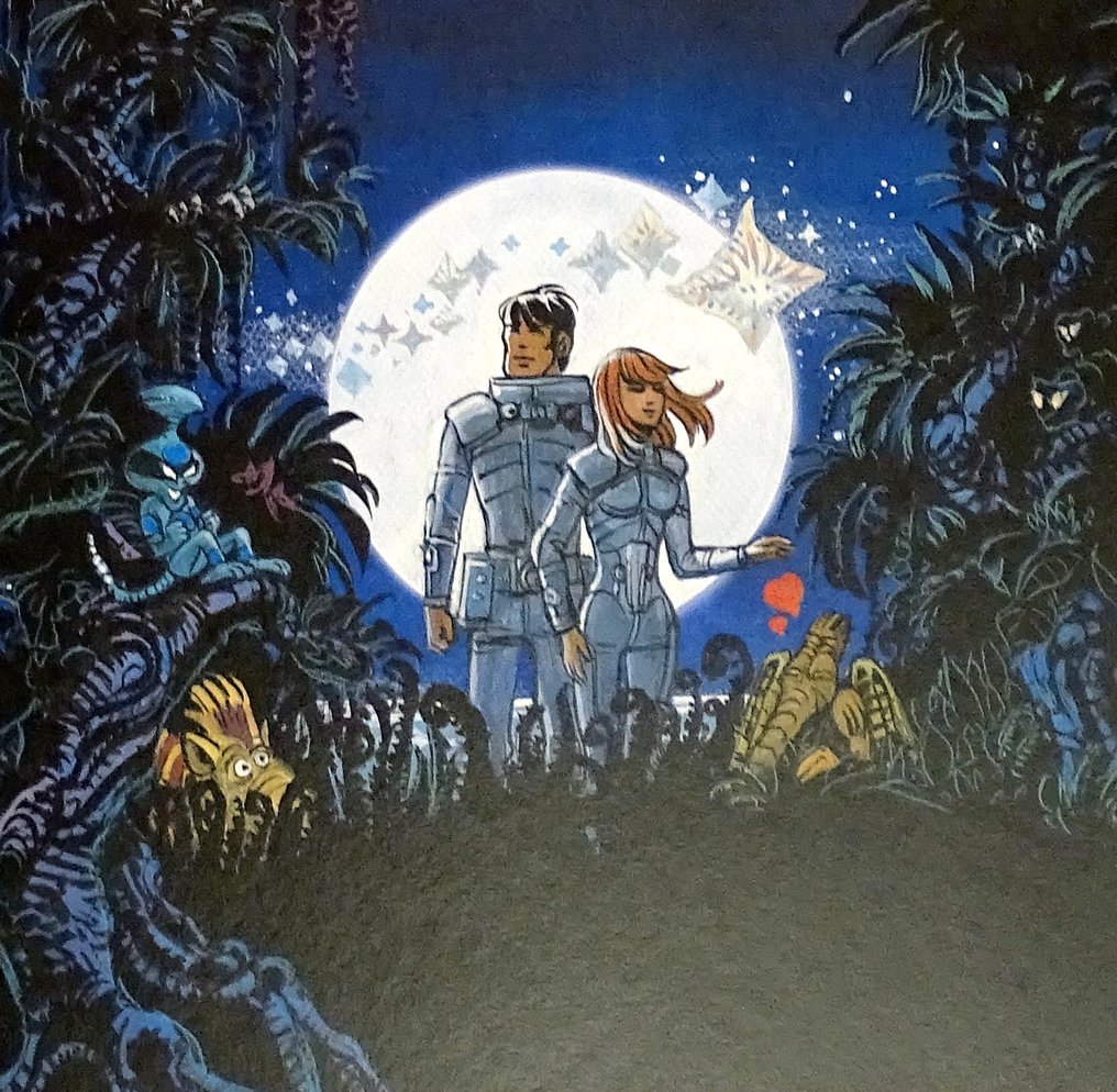 Mézières, Jean-Claude - 1 Offset Print - Valerian et Laureline - Les Habitants du ciel - 2017 #2.1