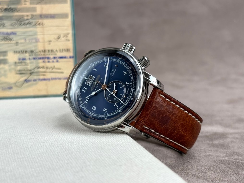 Zeppelin - Dual Time Zone / Date - Los Angeles - 8644-3 - Mænd - 2020+  #4.3