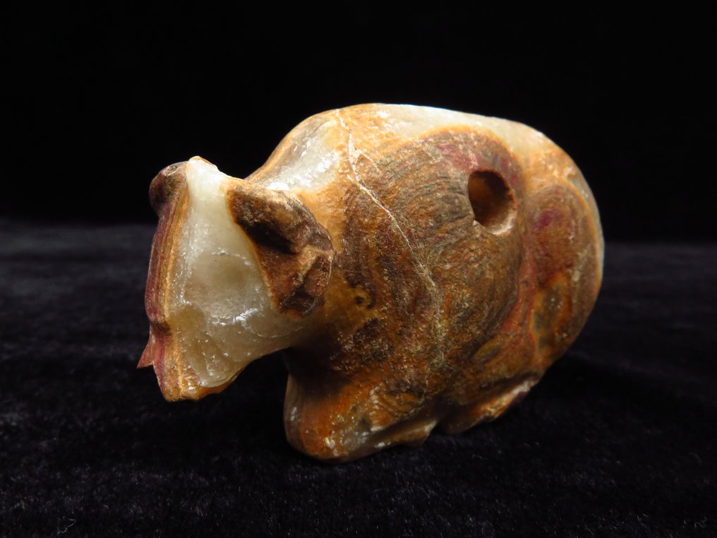 Mesopotamian Stone Large Bull statuette - 6.5 cm (No reserve price) #4.3