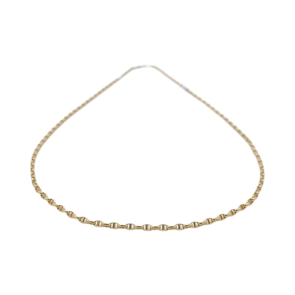 Zancan - 頸鏈 - 18 克拉 黃金, 白金 -  0.02ct. tw. 鉆石 (天然)  #1.0