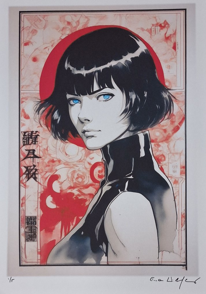 Emma Wildfang - Ghost in the Shell - Watercolor and pencil edition - Large size #3.2