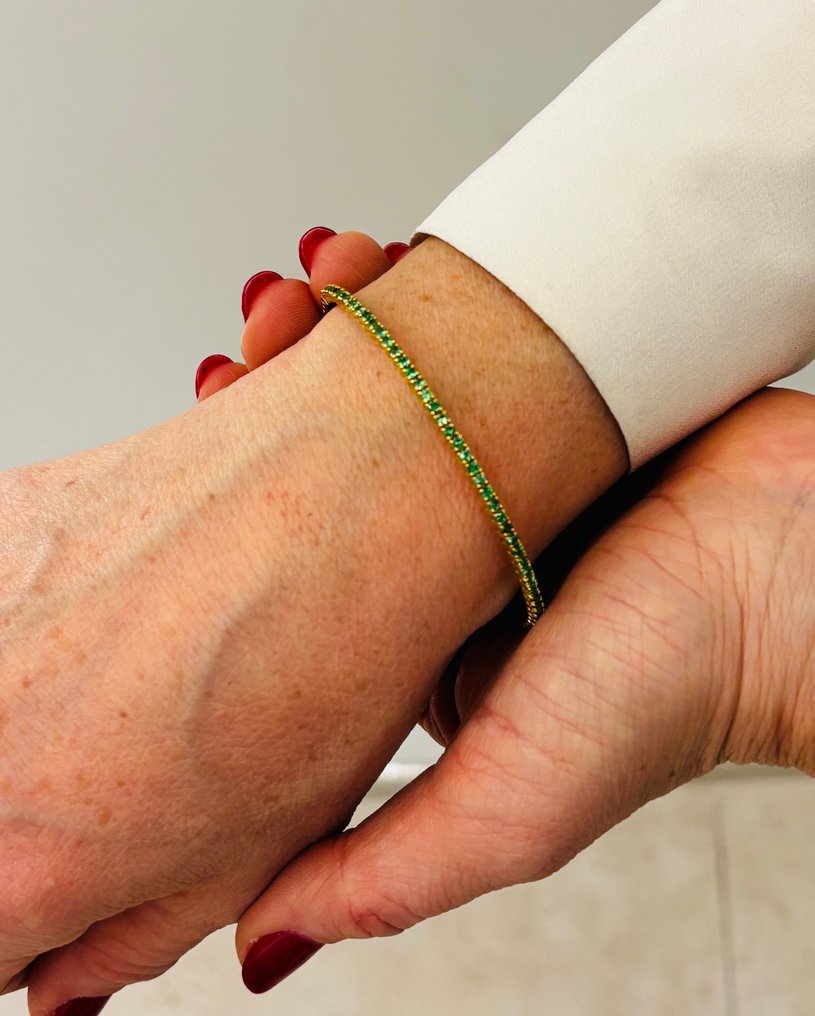 Bracciale - 18 carati Oro giallo -  1.39ct. tw. - Tsavorite #2.1