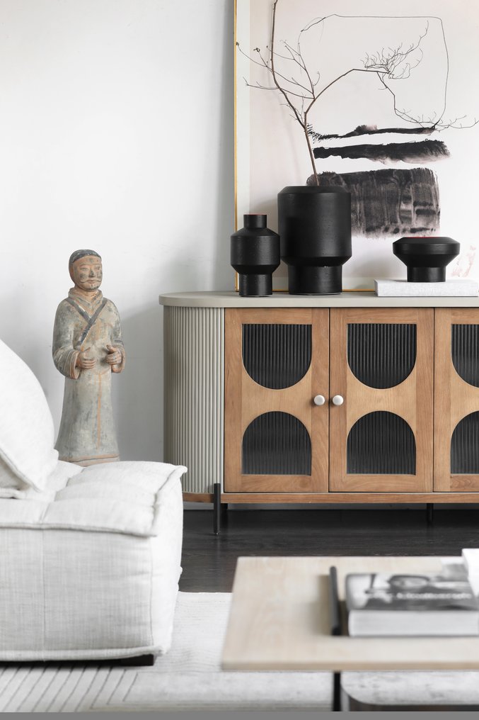 Stonekind - Sideboard - Metal, Oak, Birch, Glass - Stonekind New Clasic #2.1