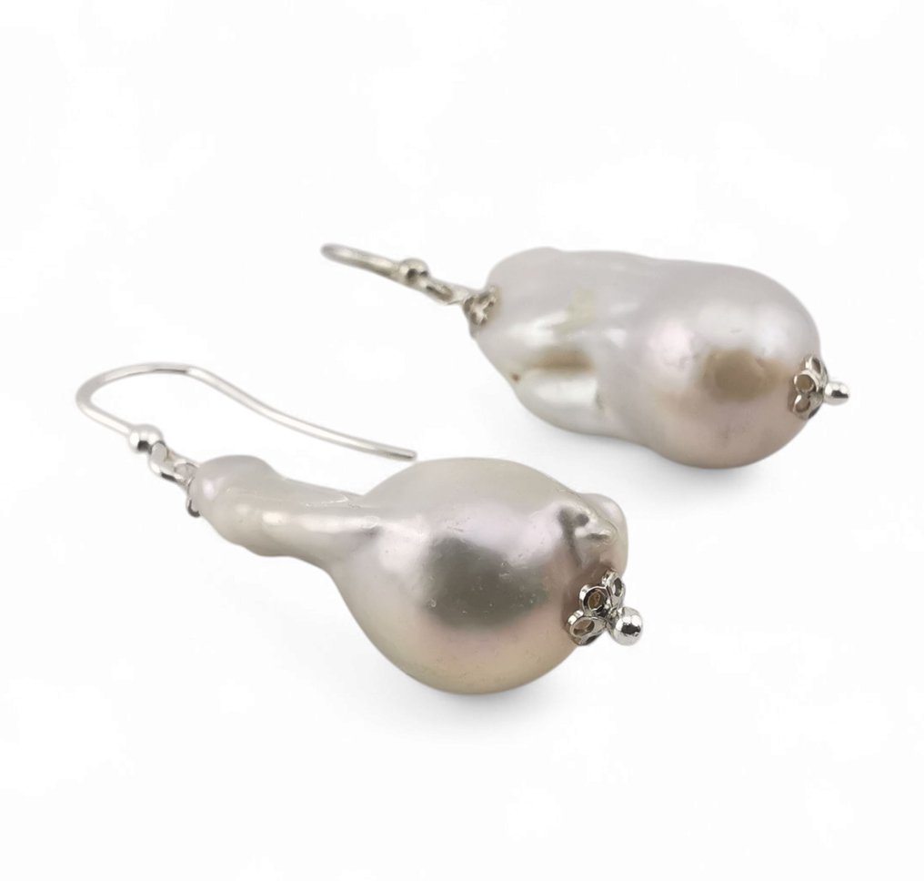 珍珠 - Argento 925 - 耳環 - 意大利制造 #1.0