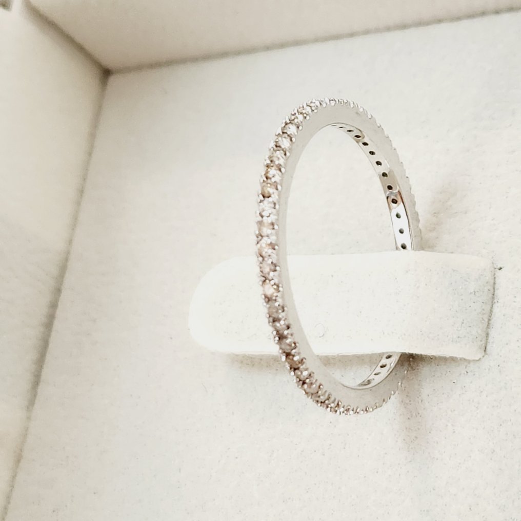 Nincs minimálár - Gyűrű - 14 kt. Fehér arany - 0.27ct. tw. Gyémánt (Természetes) #3.2