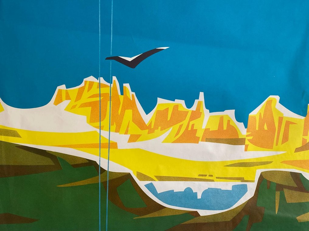 Anonymous - Original Schweizer Tourismusplakat: Pizol - Bad Ragaz · Wangs - 1950s #2.1