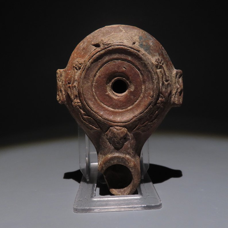 古羅馬 Terracotta 油灯。公元1至4世纪。长度9厘米。 #1.0