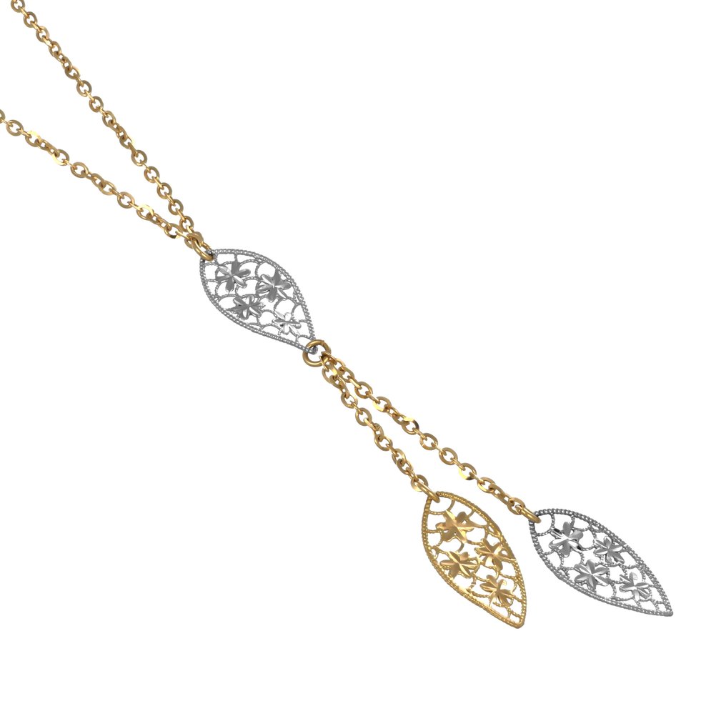 Other brand - Colier cu pandantiv - Ungari - 18 ct. Aur galben, Aur alb #1.0