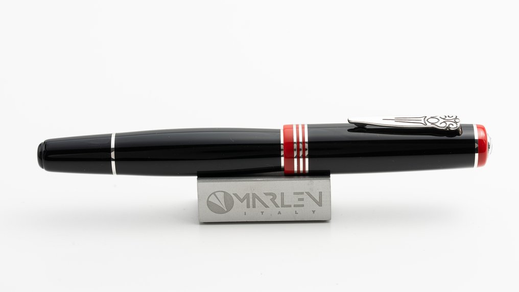 Marlen - Basilea Edizione Numerata in resina italiana e argento - Caneta de tinta permanente #2.1