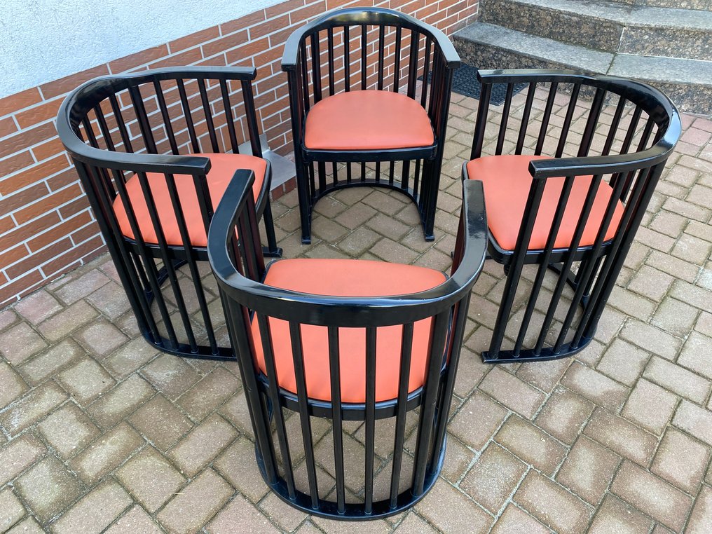 Josef Hoffmann - Chaise (4) - Hêtre #1.0