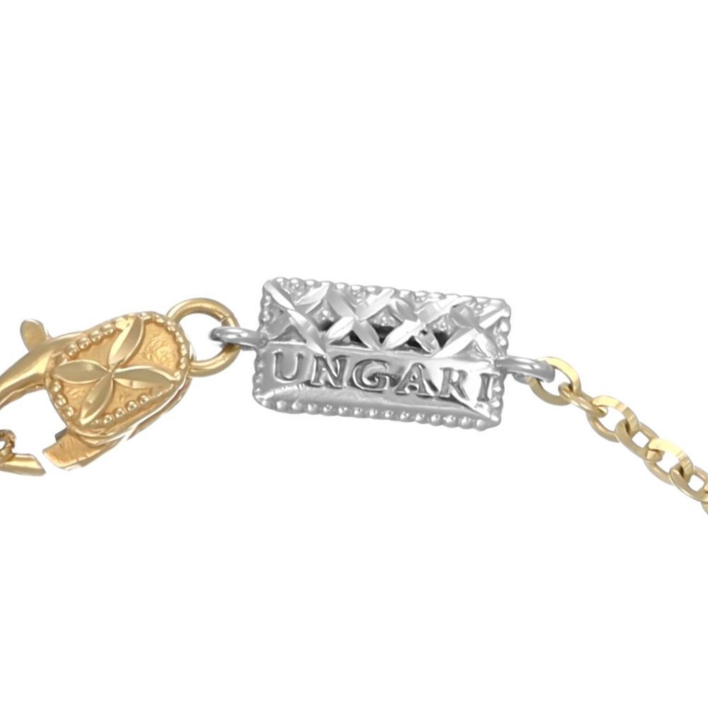 手镯 - 18K包金 黄金, 白金 #1.0