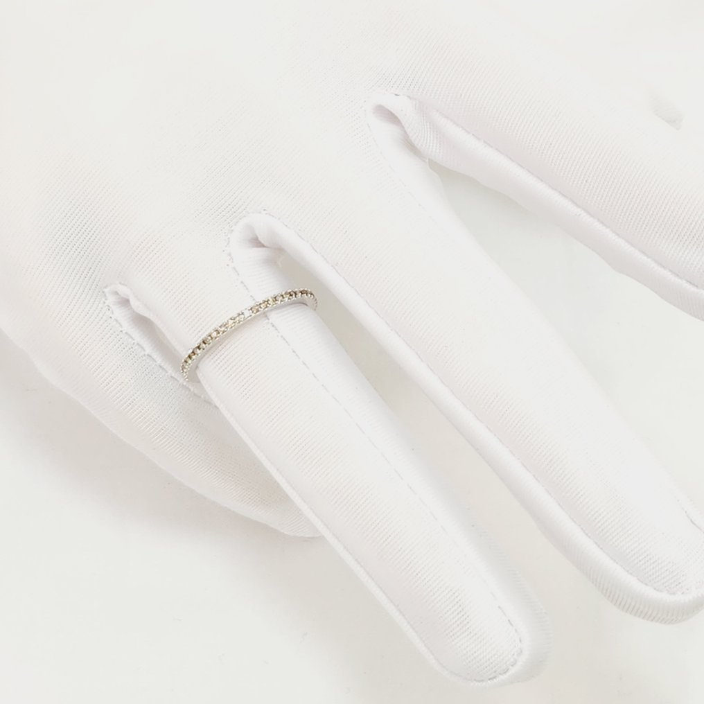 Nincs minimálár - Gyűrű - 14 kt. Fehér arany - 0.27ct. tw. Gyémánt (Természetes) #1.0