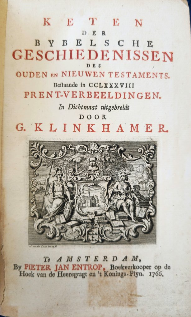 Ketten der biblischen Geschichten mit 288 Druckabbildungen. - Papier - 1750–1800 - Druckbibel 1766 Govert K #1.0