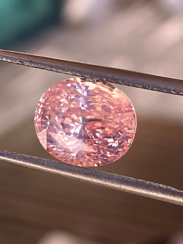 1 pcs 橙色, 粉色 帕帕拉恰藍寶石 - 5.07 ct - Gem research Swiss Lab (GRS) #2.1