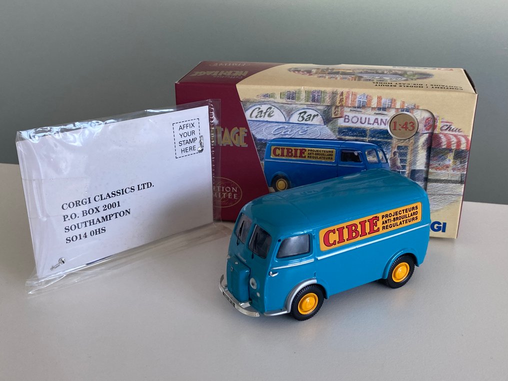 Corgi 1:43 - Model furgonetă - Peugeot D3A "Cibié" - Model superb în ediție limitată și epuizată. Model numerotat 0723 din 2000 de exemplare în lume! #1.0