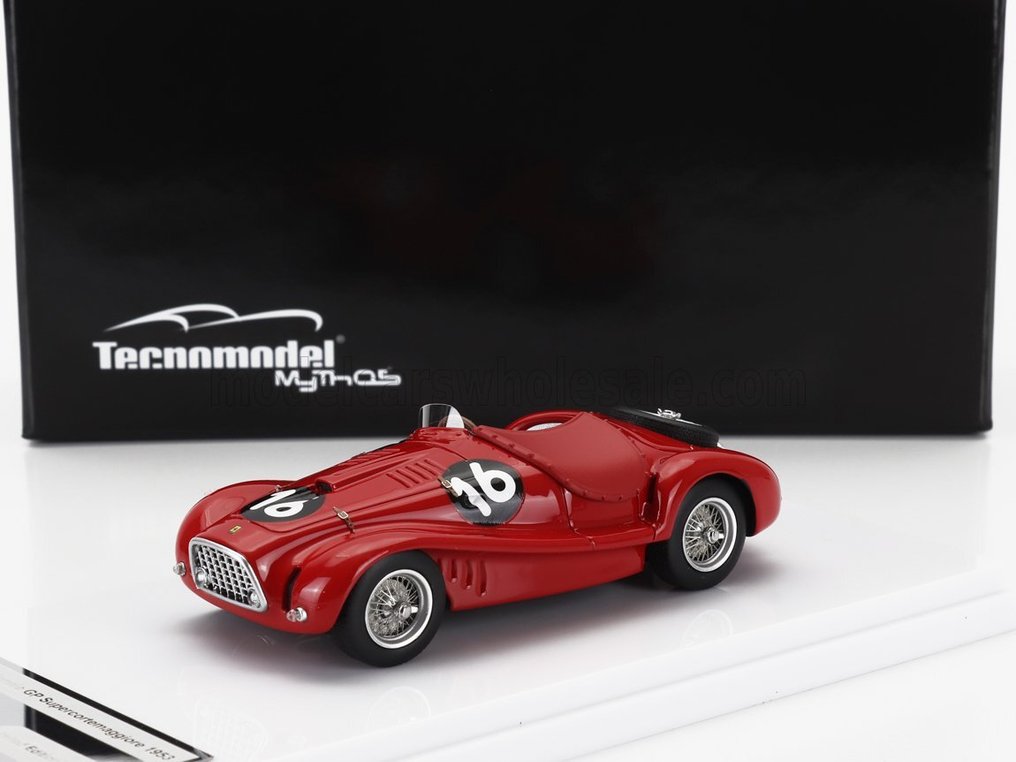 Tecnomodel 1:43 - 模型賽車 - Tecnomodel - Ferrari 225S Spider Vignale GP Supercortemaggiore 1953 - 神话 #1.0