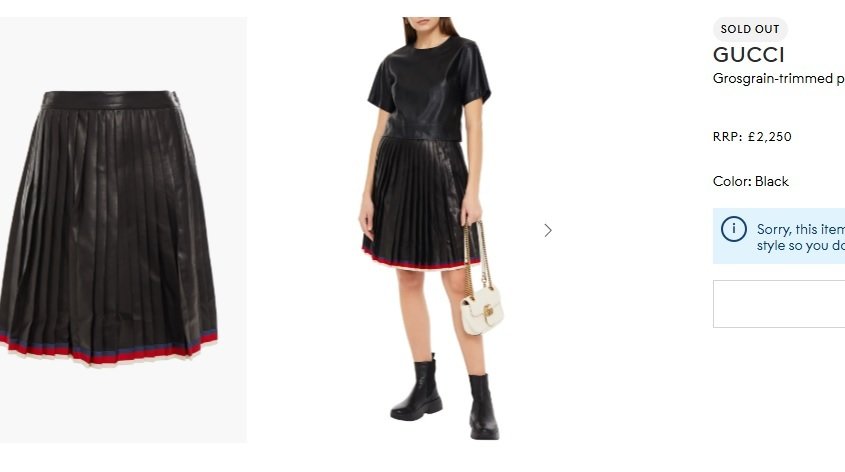 GUCCI - RRP 2500 Eur - Runway - Lambskin leather - 短裙 - 带标签的新品 #3.2