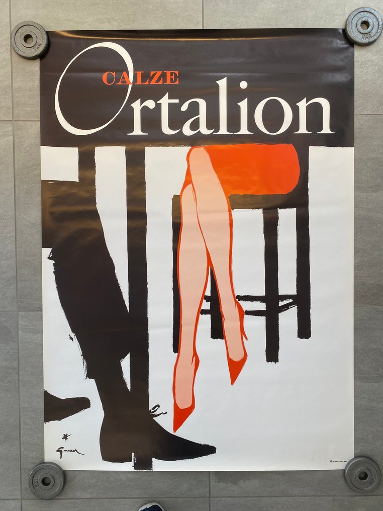 René Gruau - CALZE ORTALION - Anni ‘80 #1.0