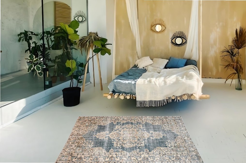 Μπουαμπού vintage - Χαλί - 210 cm - 120 cm - Με πιστοποιητικό #4.3