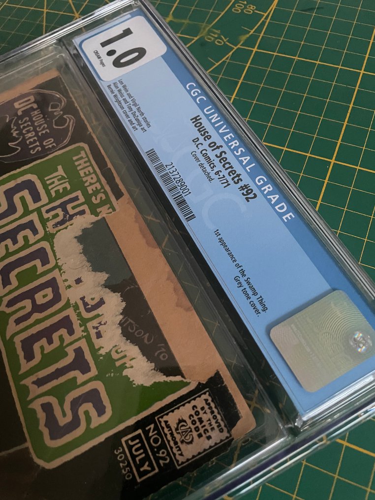 House of Secrets #92 - 1st appearance of the Swamp Thing - 1 Graded comic - 第一版 - 1971 - CGC 1 #1.0