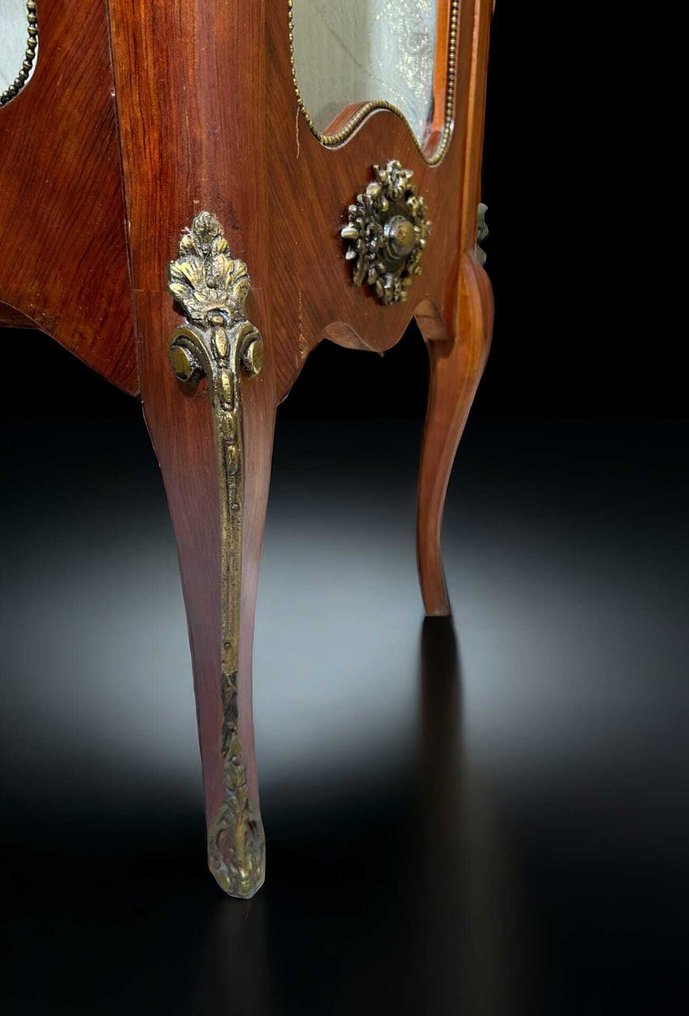 Display cabinet - Bronze, Wood, Marble, Porcelain, Jacquard - In Napoleon III style #3.2